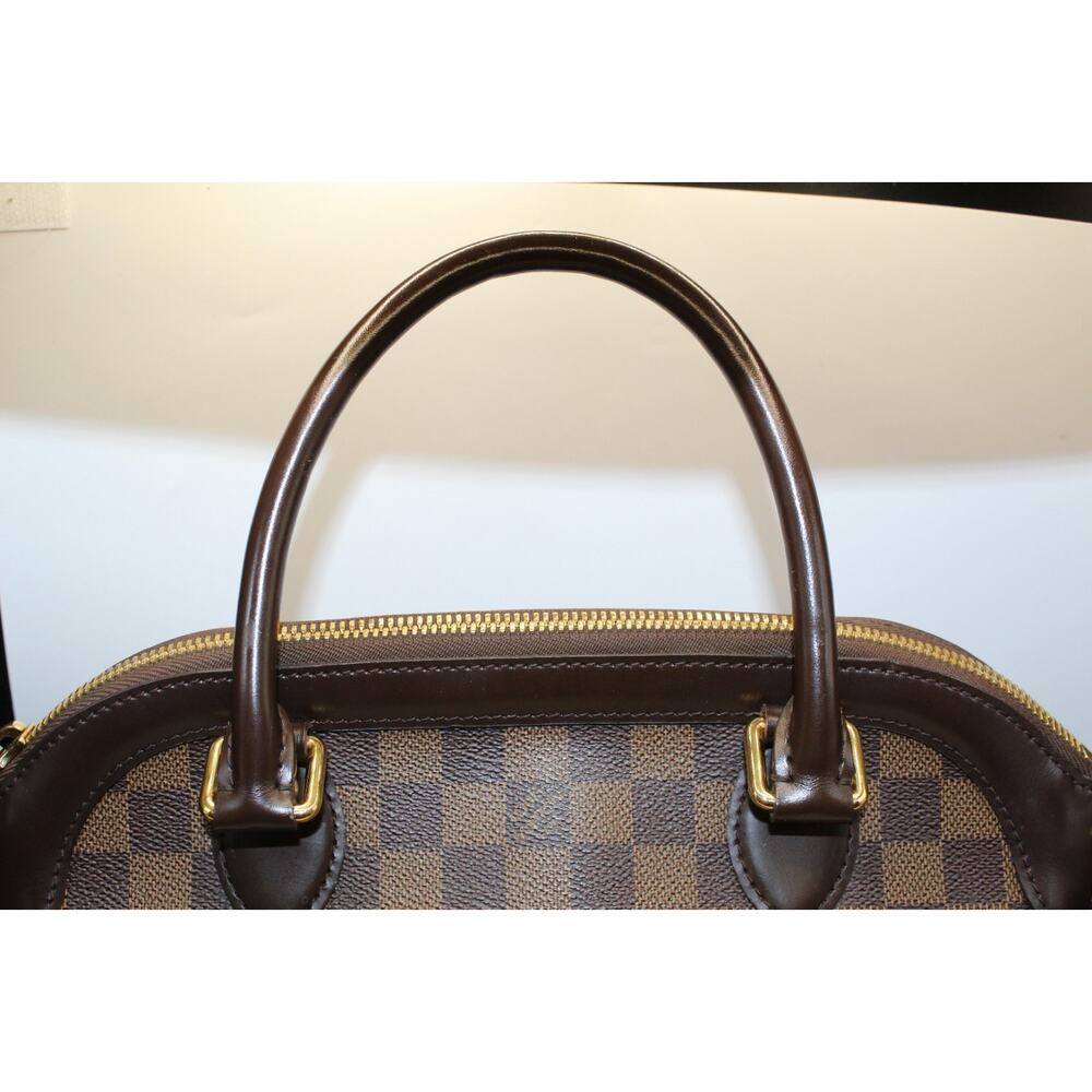 Louis Vuitton Trevi PM Damier Ebene Brown Handbag Satchel Authentic LV - Picture 8 of 16